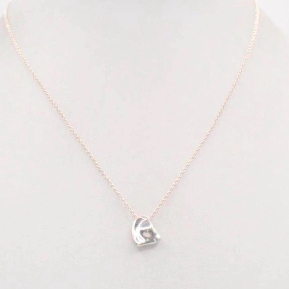 Authentic Tiffany & Co Elegant Sterling Silver Pendant Necklace with Box + COA